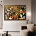 Floral 1210 Canvas Art 60 x 40 cm / Black