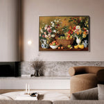 Floral 1210 Canvas Art 60 x 40 cm / Black