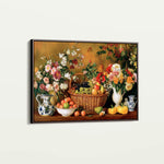 Floral 1210 Canvas Art 60 x 40 cm / Black