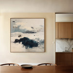 Abstract 1211 Canvas Art 60 x 60 cm / Black
