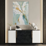 Floral 1212 Canvas Art 60 x 40 cm / Black