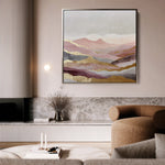 Abstract 1213 Canvas Art 60 x 60 cm / Black