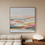 Abstract 1214 Canvas Art 60 x 60 cm / Black