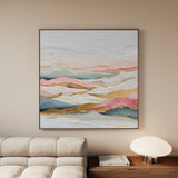 Abstract 1214 Canvas Art 60 x 60 cm / Black