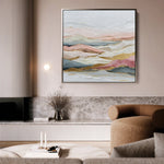 Abstract 1214 Canvas Art 60 x 60 cm / Black