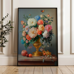 Floral 1214 Canvas Art 60 x 40 cm / Black