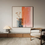 Abstract 1215 Canvas Art 60 x 60 cm / Black
