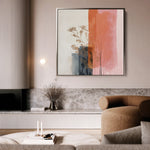 Abstract 1215 Canvas Art 60 x 60 cm / Black