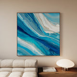 Abstract 1216 Canvas Art 60 x 60 cm / Black