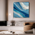 Abstract 1216 Canvas Art 60 x 60 cm / Black
