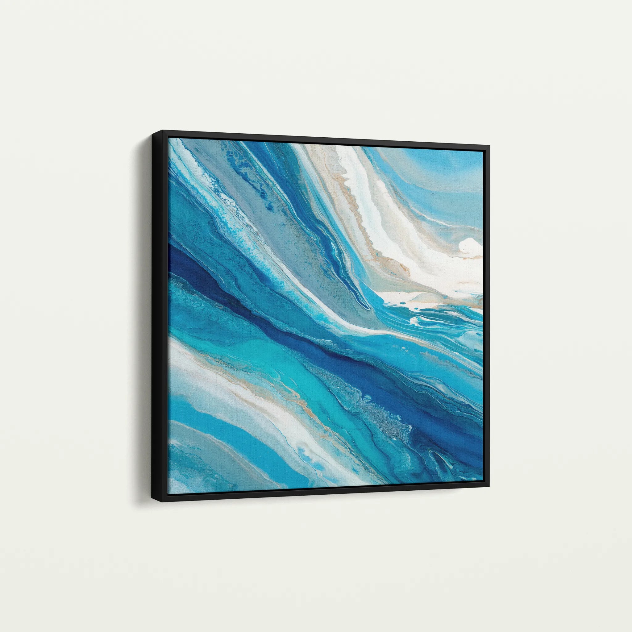 Abstract 1216 Canvas Art 60 x 60 cm / Black