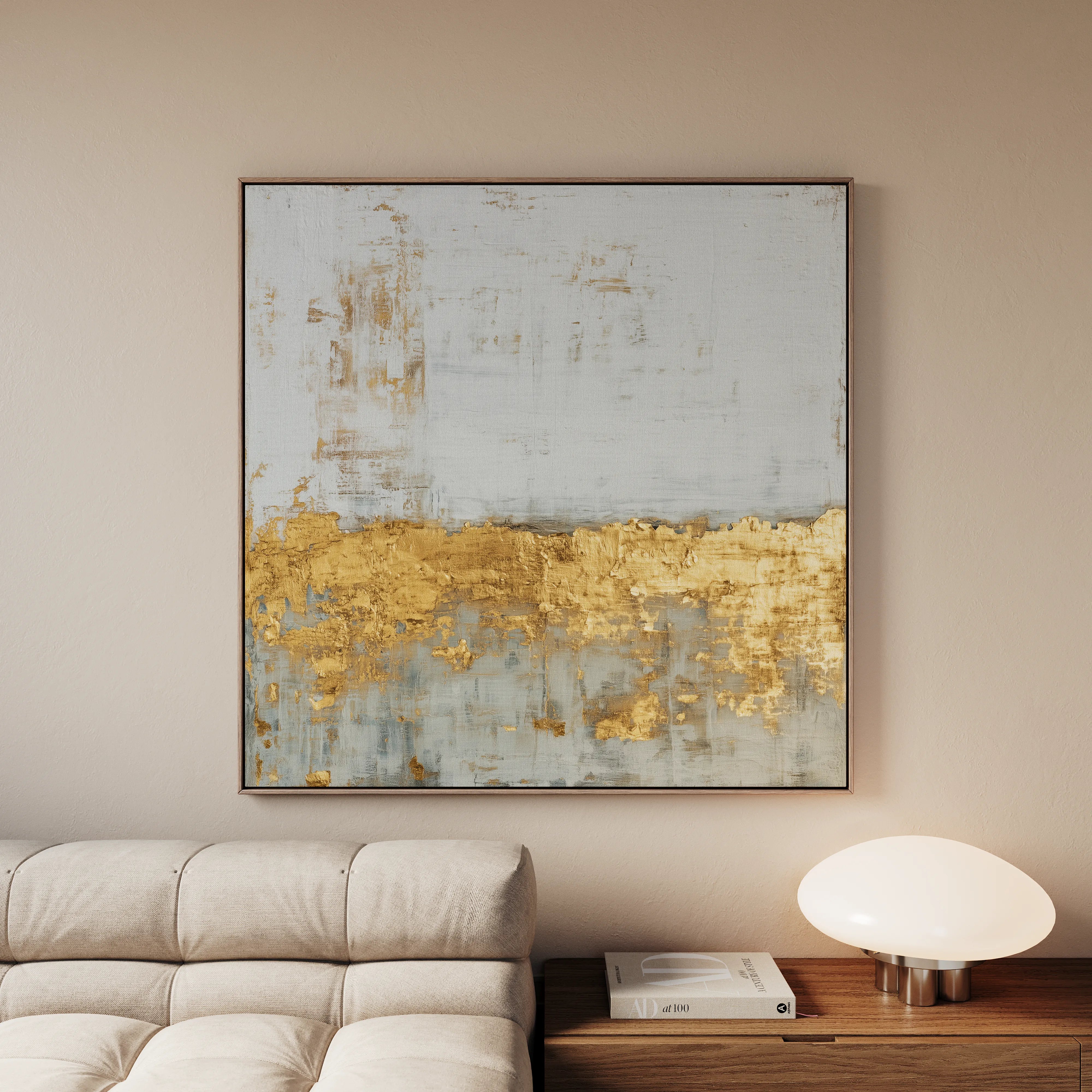 Abstract 1217 Canvas Art 60 x 60 cm / Black