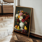 Floral 1217 Canvas Art 60 x 40 cm / Black