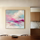 Abstract 1218 Canvas Art 60 x 60 cm / Black