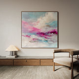 Abstract 1218 Canvas Art 60 x 60 cm / Black