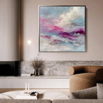 Abstract 1218 Canvas Art 60 x 60 cm / Black