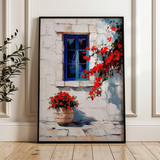 Floral 1218 Canvas Art 60 x 40 cm / Black
