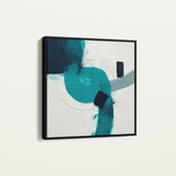 Abstract 1219 Canvas Art 60 x 60 cm / Black