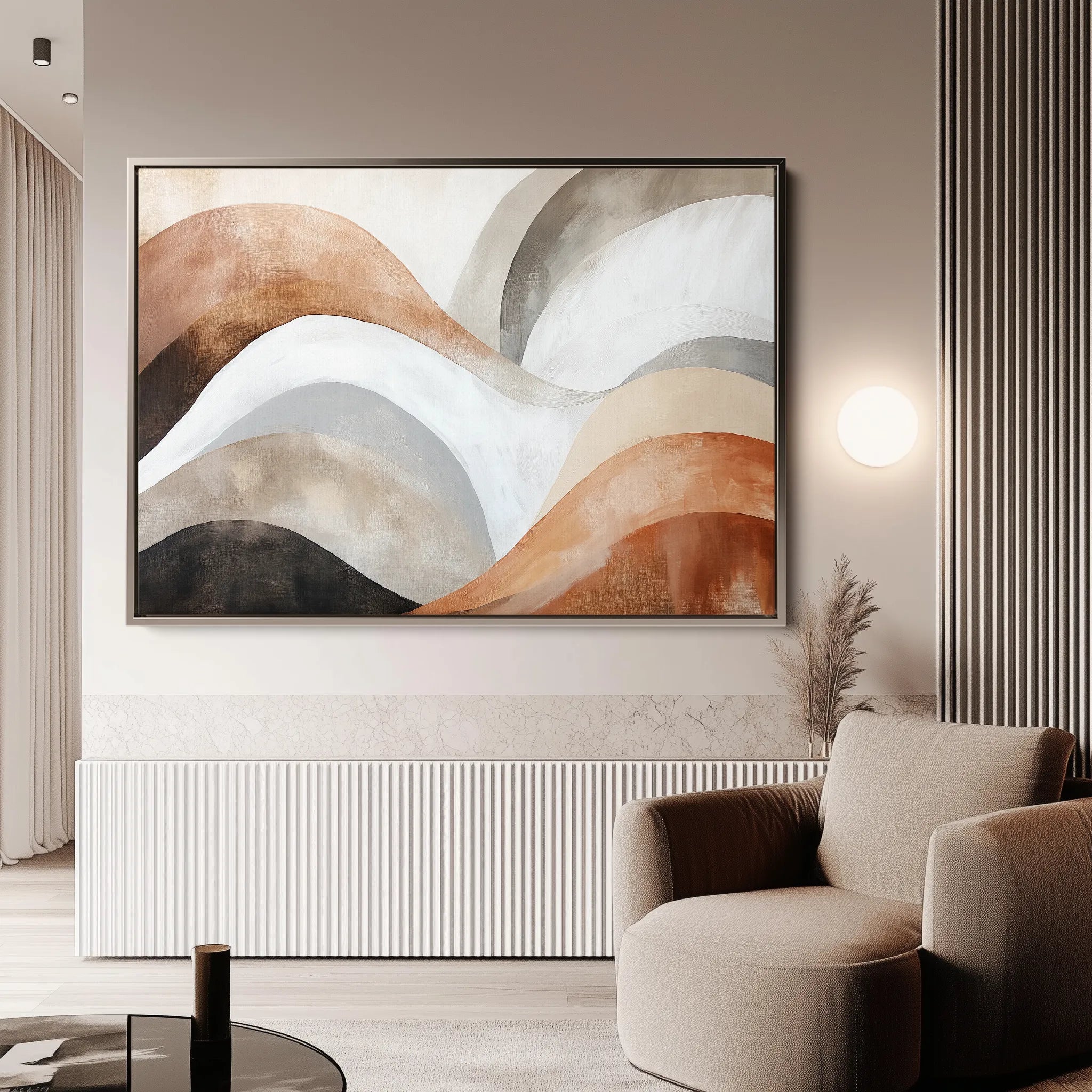 Boho 122 Canvas Art 60 x 40 cm / Black