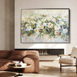 Floral 122 Canvas Art 60 x 40 cm / Black