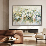 Floral 122 Canvas Art 60 x 40 cm / Black