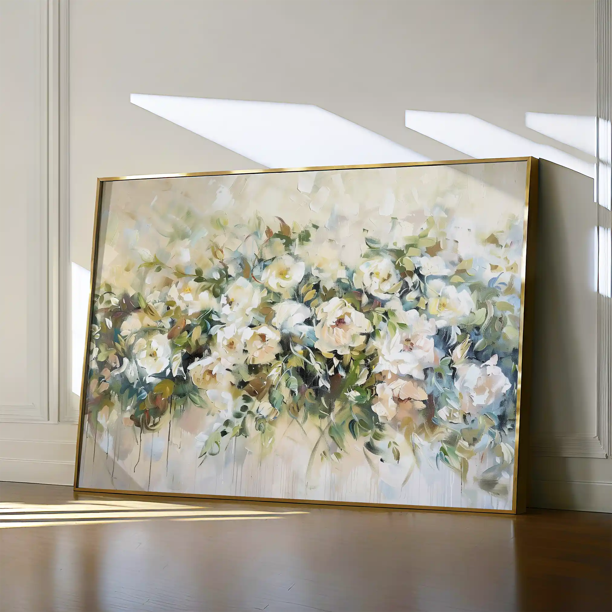 Floral 122 Canvas Art 60 x 40 cm / Black