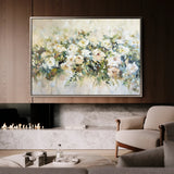 Floral 122 Canvas Art 60 x 40 cm / Black