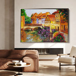 Landscape 122 Canvas Art 60 x 40 cm / Black
