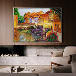 Landscape 122 Canvas Art 60 x 40 cm / Black