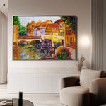 Landscape 122 Canvas Art 60 x 40 cm / Black