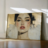 Portrait 122 Canvas Art 60 x 40 cm / Black