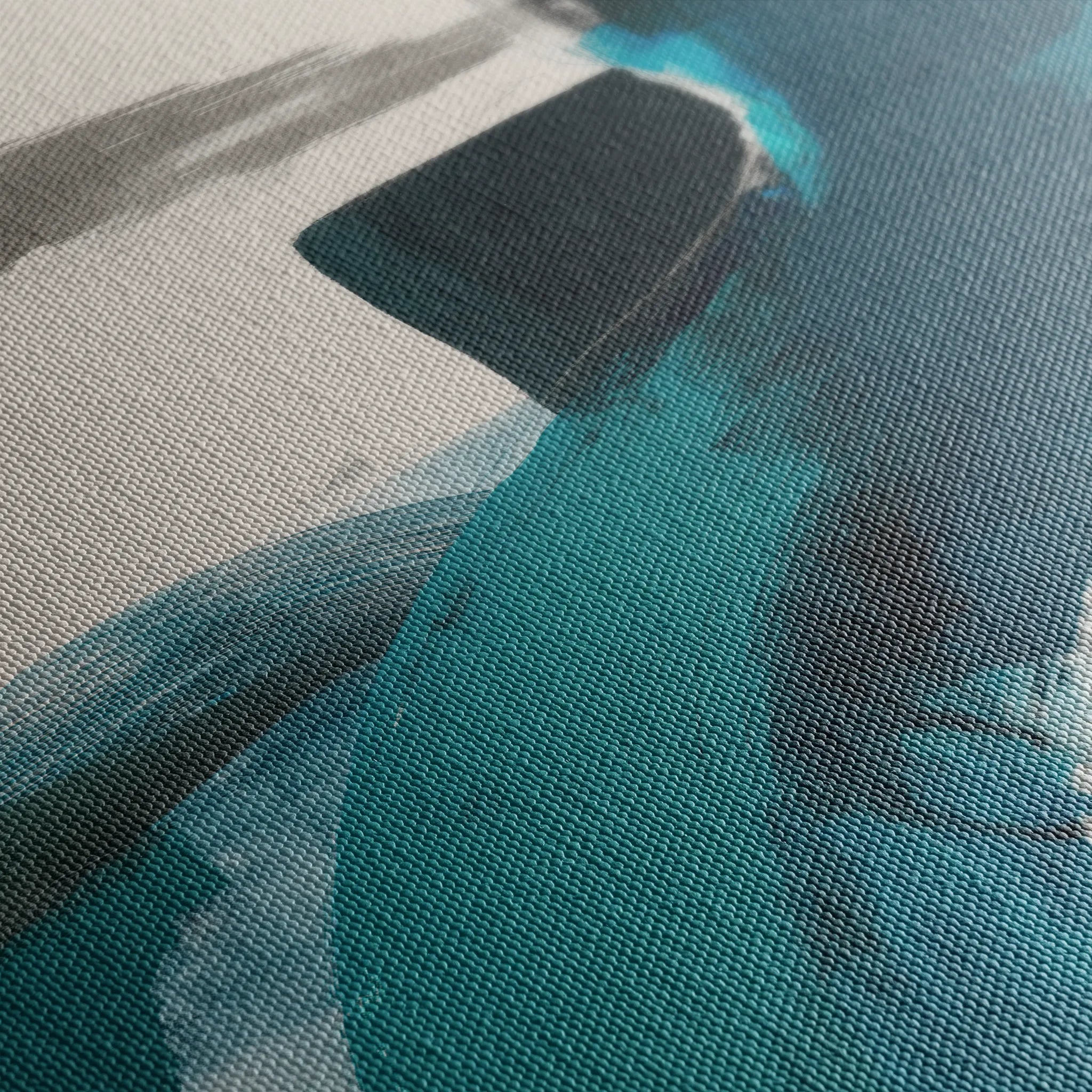 Abstract 1220 Canvas Art 60 x 60 cm / Black