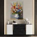 Floral 1220 Canvas Art 60 x 40 cm / Black