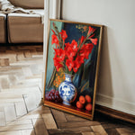Floral 1221 Canvas Art 60 x 40 cm / Black