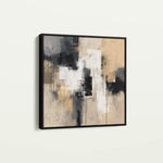 Abstract 1222 Canvas Art 60 x 60 cm / Black