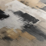 Abstract 1222 Canvas Art 60 x 60 cm / Black