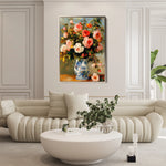 Floral 1222 Canvas Art 60 x 40 cm / Black