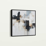 Abstract 1223 Canvas Art 60 x 60 cm / Black