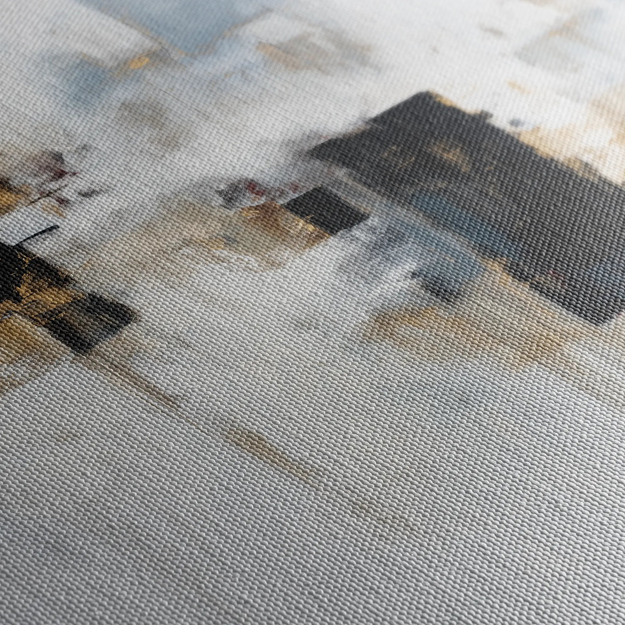 Abstract 1223 Canvas Art 60 x 60 cm / Black