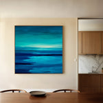 Abstract 1224 Canvas Art 60 x 60 cm / Black