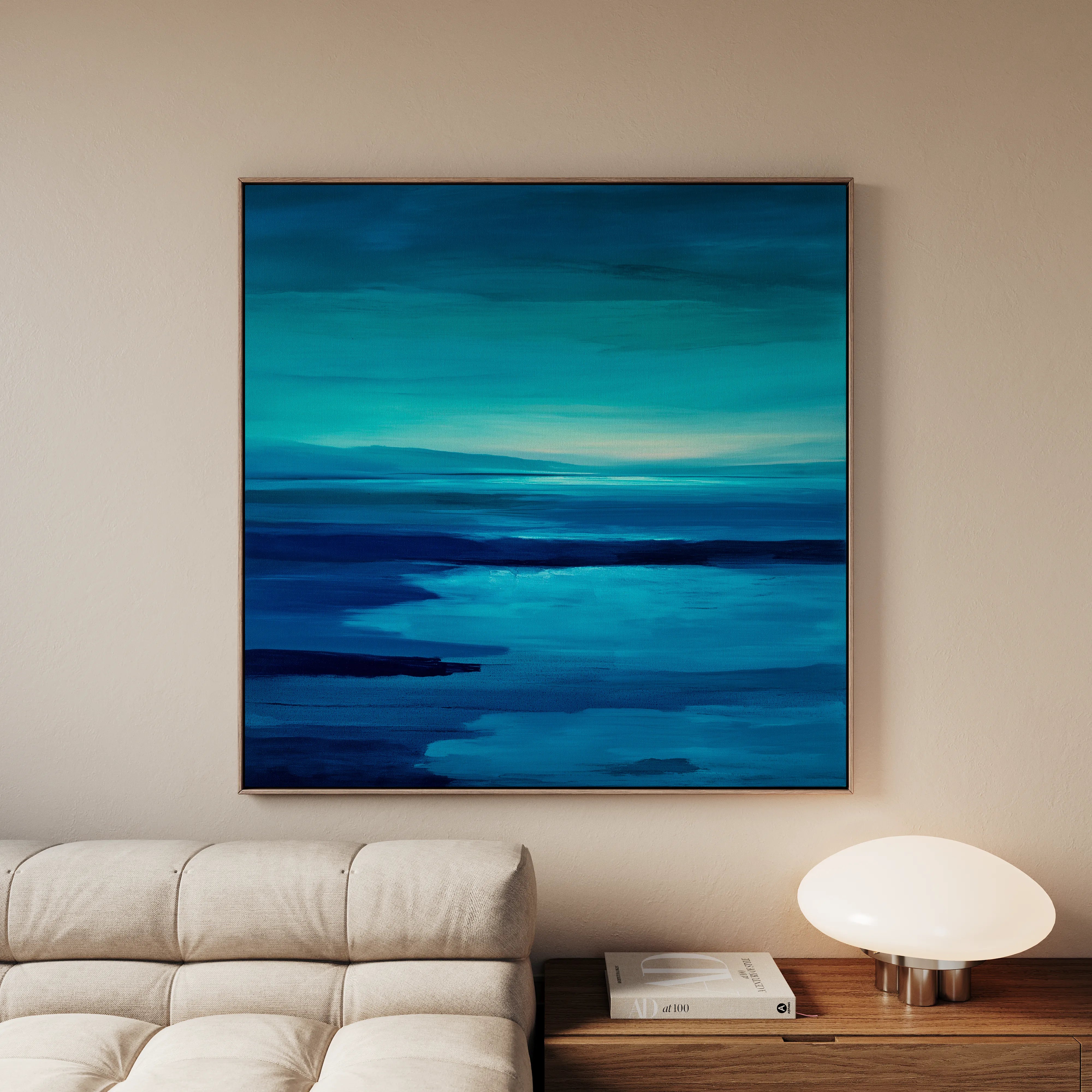 Abstract 1224 Canvas Art 60 x 60 cm / Black