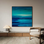 Abstract 1224 Canvas Art 60 x 60 cm / Black
