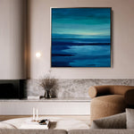 Abstract 1224 Canvas Art 60 x 60 cm / Black