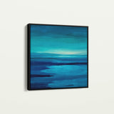Abstract 1224 Canvas Art 60 x 60 cm / Black