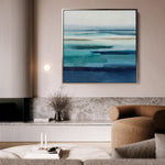 Abstract 1225 Canvas Art 60 x 60 cm / Black