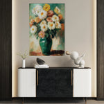 Floral 1225 Canvas Art 60 x 40 cm / Black