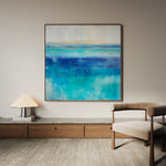 Abstract 1226 Canvas Art 60 x 60 cm / Black