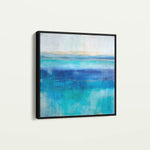 Abstract 1226 Canvas Art 60 x 60 cm / Black