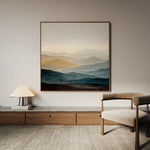 Abstract 1227 Canvas Art 60 x 60 cm / Black
