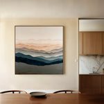 Abstract 1229 Canvas Art 60 x 60 cm / Black